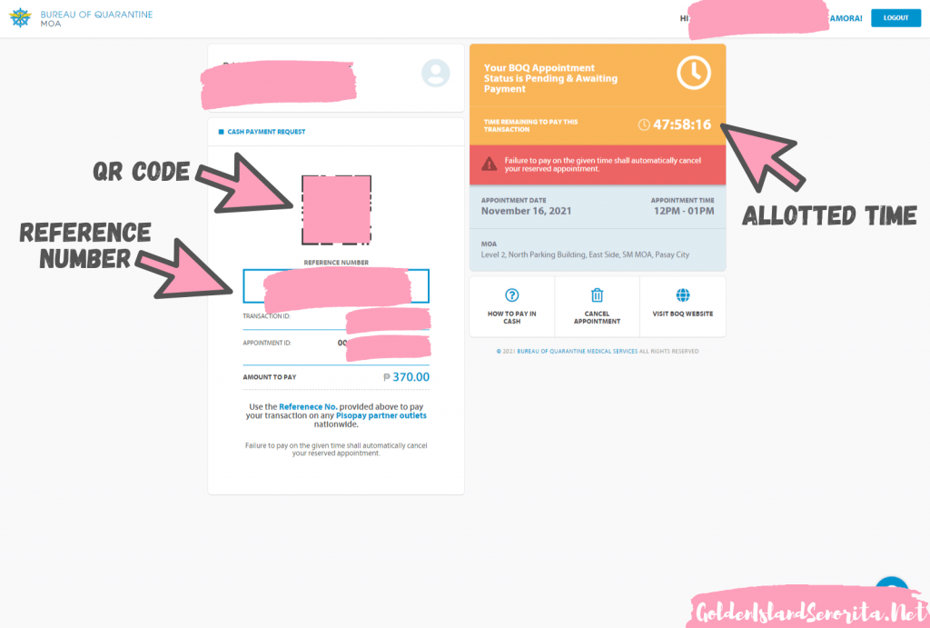 bureau of quarantine website how to get International Certificate of Vaccination