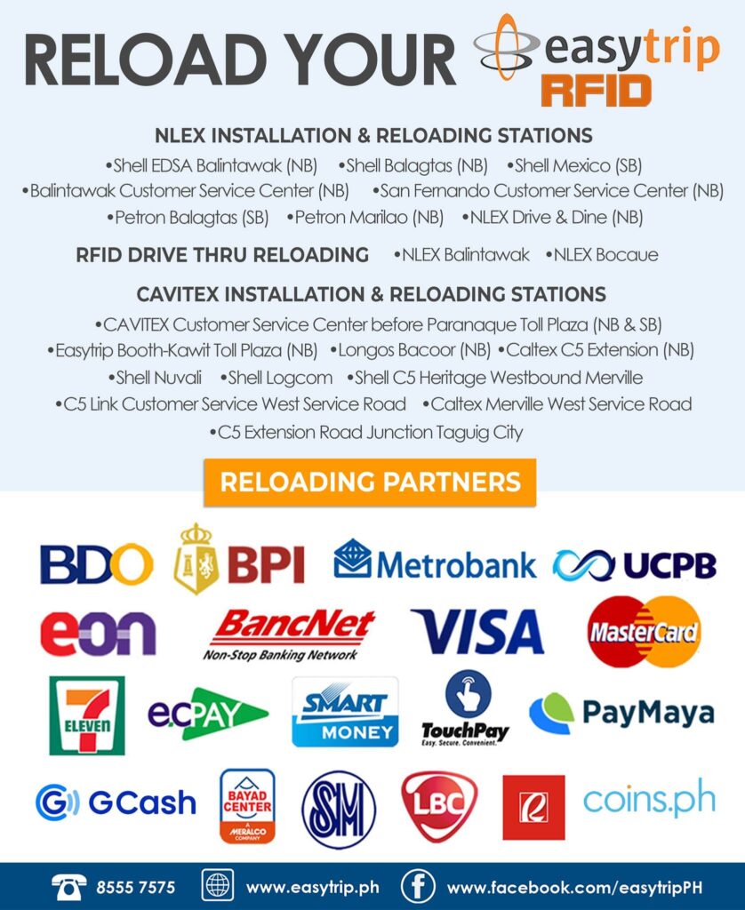 easytrip rfid reloading centers 001 Easytrip RFID: Your Ultimate Guide to Installation, Usage, Reloading, and Maintenance Philippines Transportation Tips