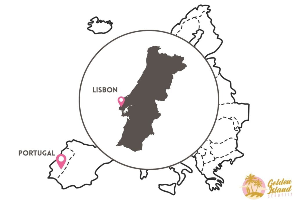 lisbon portugal map 001 Lisbon, Portugal: A Mesmerizing Blend of History and Modernity Portugal