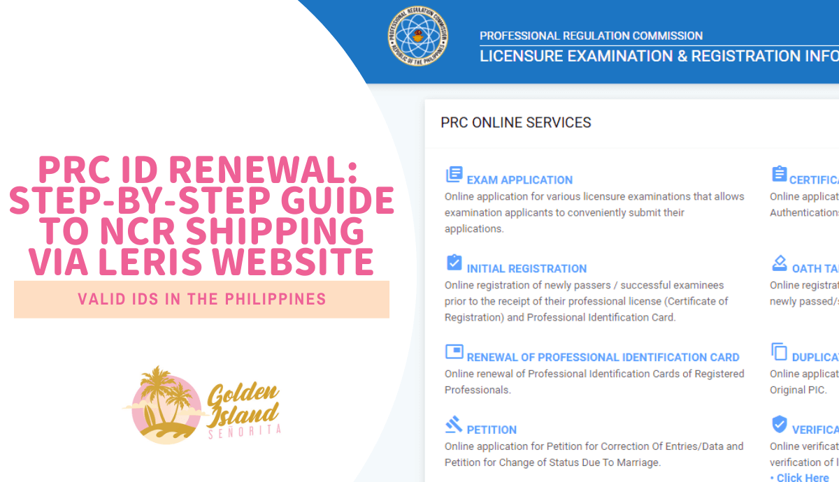 Effortless PRC ID Renewal: Step-by-Step Guide to NCR Shipping via LERIS