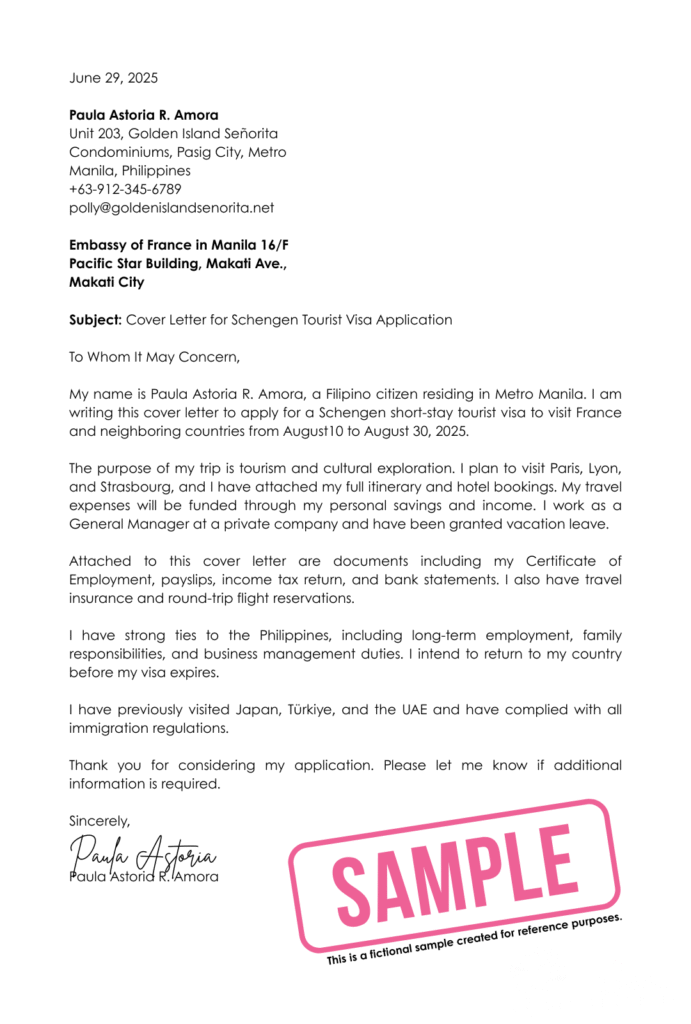 How to Write a Winning Cover Letter for Visa Application: A Powerful Step-by-Step Guide 2 How to Write a Winning Cover Letter for Visa Application: A Powerful Step-by-Step Guide