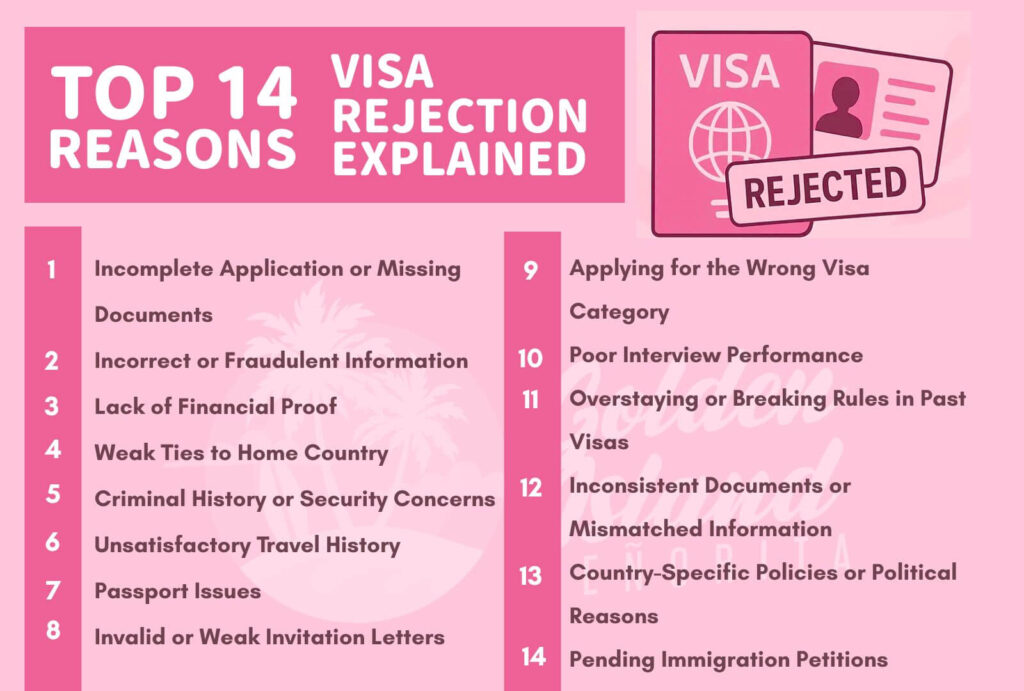 Common Visa Rejection Reasons + How to Avoid Them
