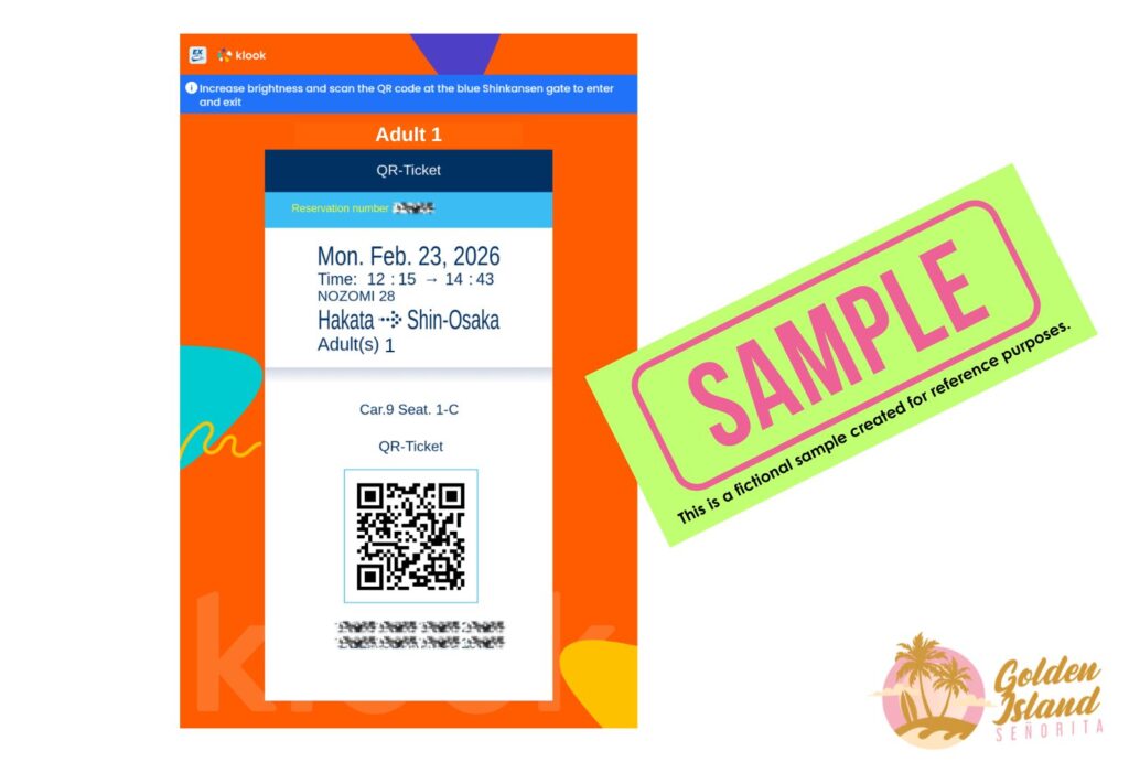 How to Book Your Shinkansen Ticket Using Klook: Easy Step-by-Step Guide for First-Timers 8 book your shinkansen ticket using klook step 6 How to Book Your Shinkansen Ticket Using Klook: Easy Step-by-Step Guide for First-Timers Fukuoka, Golden Island Señorita, Japan, Japan Travel Guide, Japan Travel Tips, Osaka, Shinkansen